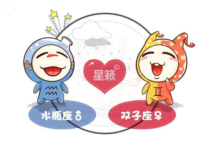 水瓶座和雙子座配對指數